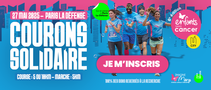 Participez à la course Enfants sans Cancer City le 27 mai 2025 à Paris La Défense