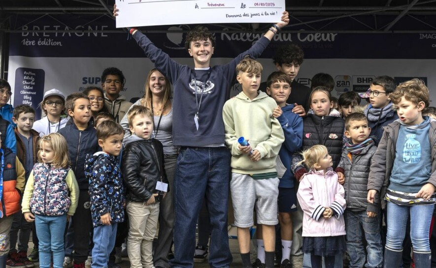 Un démarrage solidaire réussi en Bretagne pour son premier Rallye du Coeur