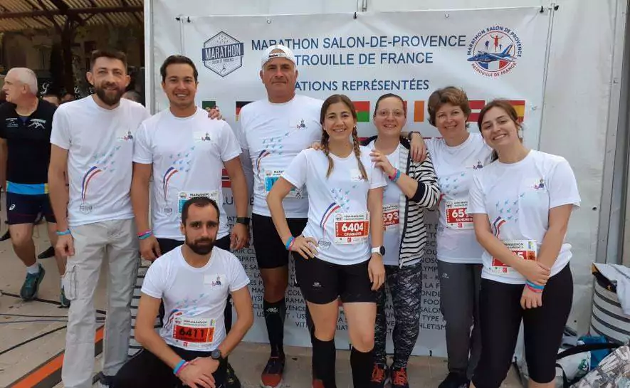 Nos coureurs solidaires au marathon de Salon de Provence