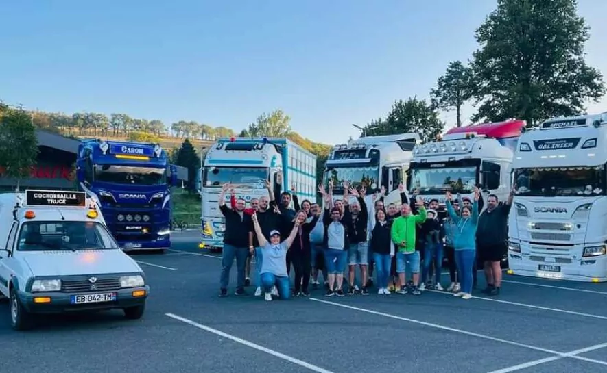 Un rassemblement de camions pour des enfants sans cancer