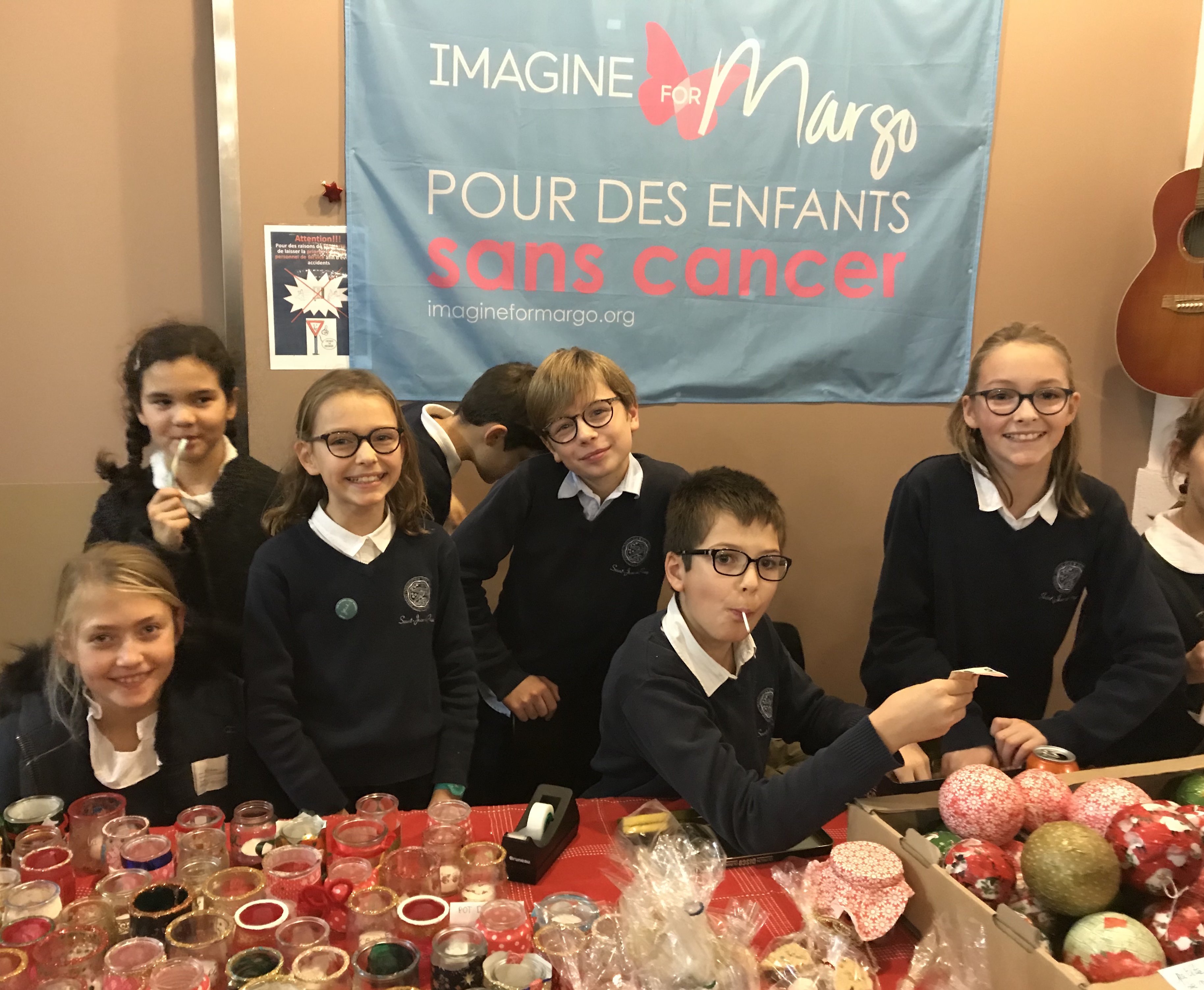 vente solidaire à l'école Saint-Jean de Passy au profit d'Imagine for Margo