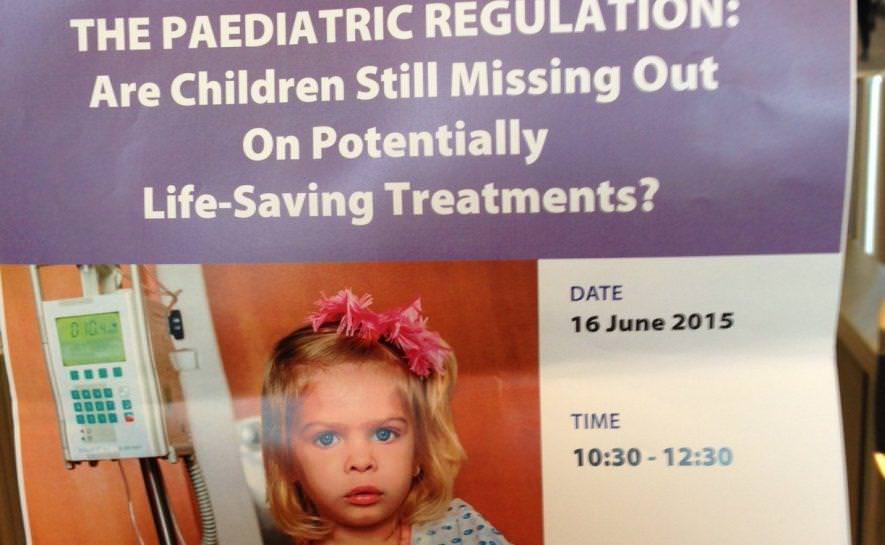 Session à la commission européenne sur l’application du règlement pédiatrique