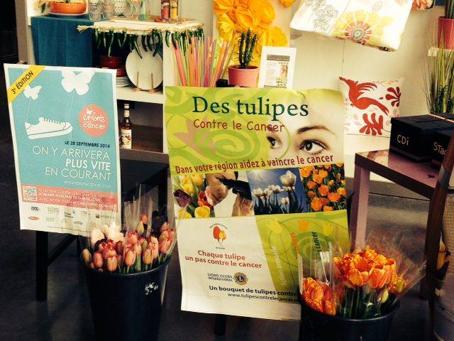 12 et 13 Avril 2014 – Des tulipes contre le cancer