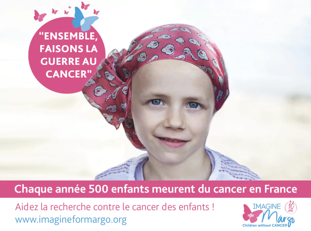 Campagne de sensibilisation au cancer des enfants 2022 par Imagine for Margo